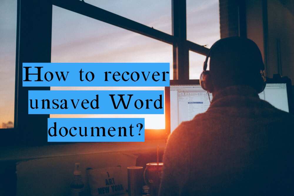 Recover unsaved Word document