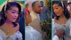 "She was with him yesterday": Man storms his baby mama's wedding, scatters the event in viral video