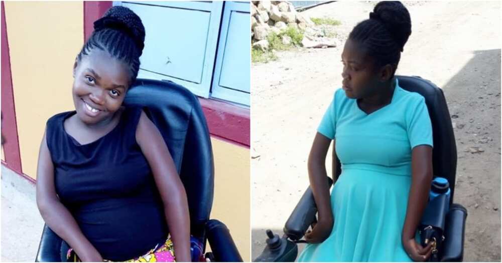 God is great: Disabled Kenyan woman in wheelchair overjoyed after finding love, giving birth