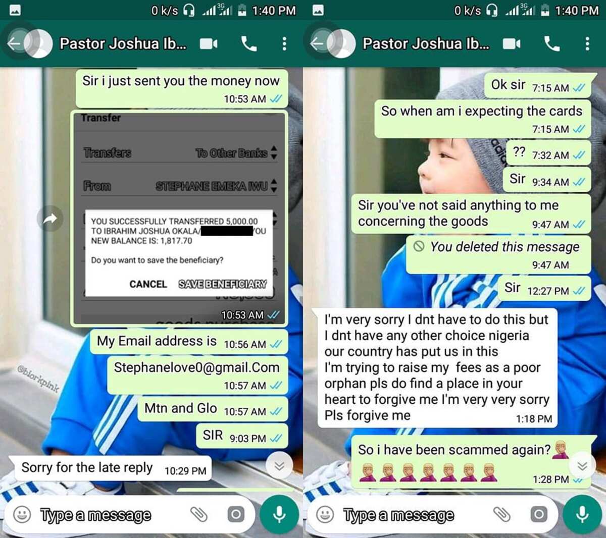 nigerian whatsapp scams