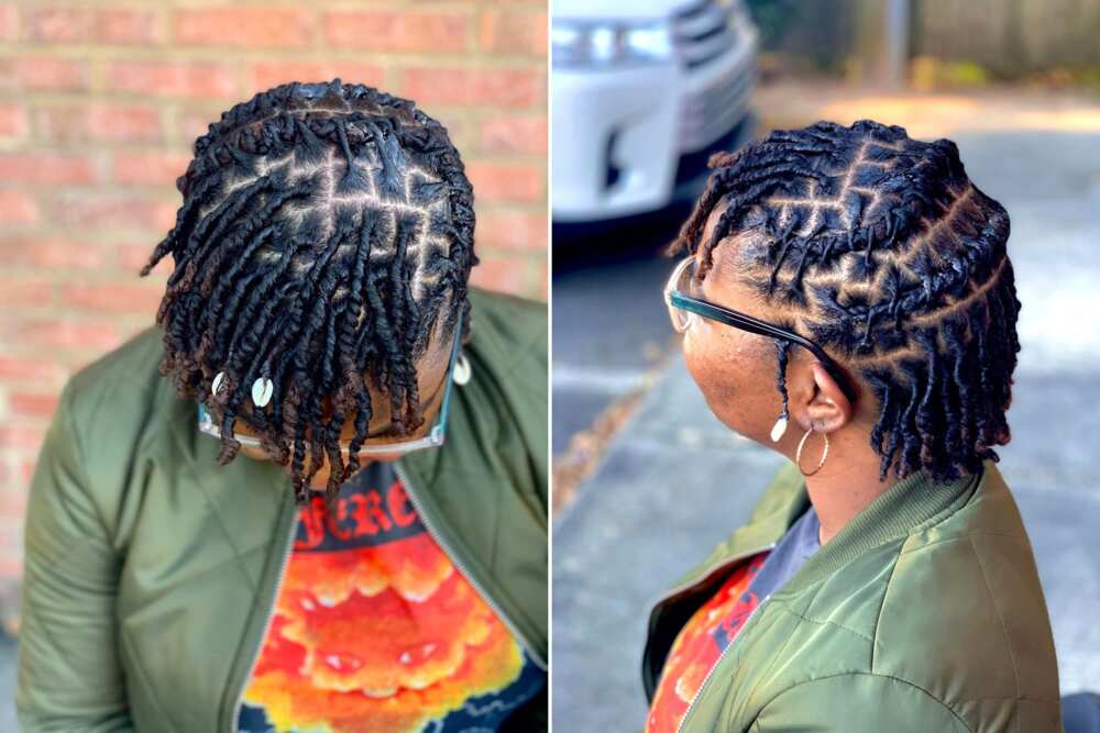 30 beginner short loc styles for women that are simple but stylish -  Legit.ng