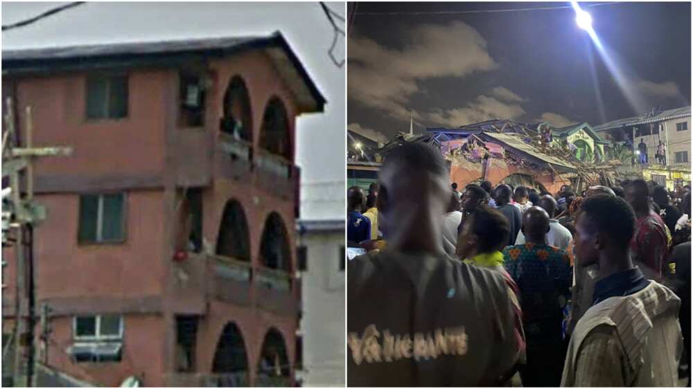 3-storey building collapses in Ebute Metta, Lagos