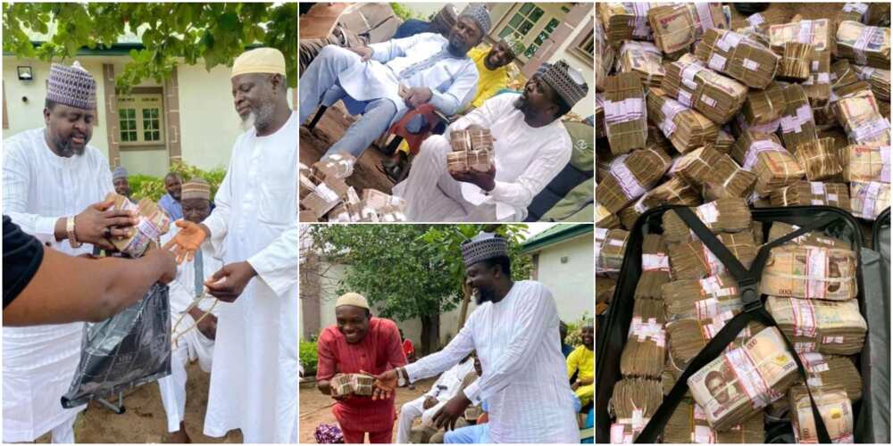 Lawmaker Blesses Constituents with N50 Million for Ramadan, Many React to Cute Photos as Money Exchange Hands