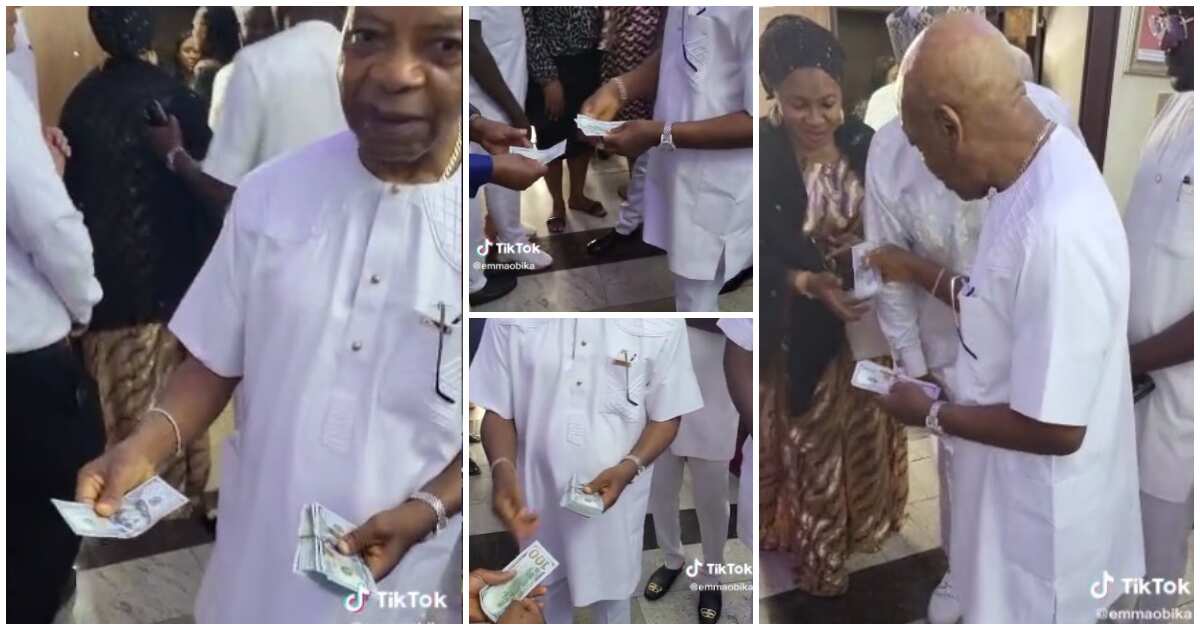 Nigerian billionaire spotted sharing $100 to people at an event, video stirs reactions