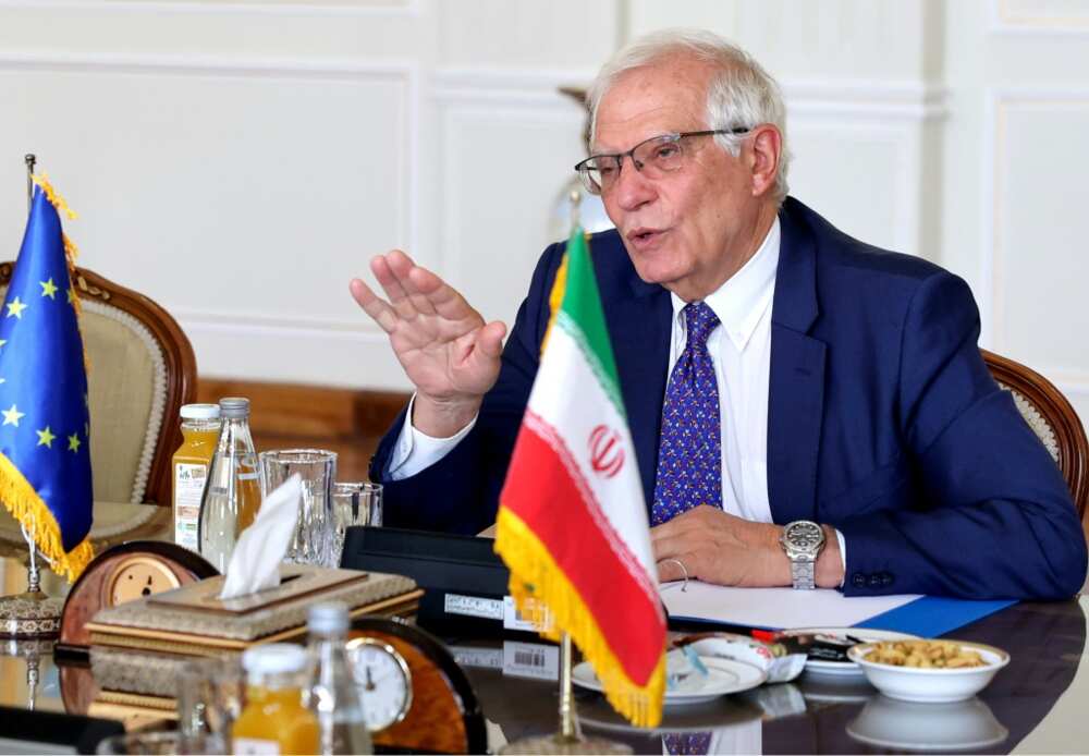 Borrell said ahead of the visit that diplomacy is the only way to "reverse current tensions" Borrell said ahead of the visit that diplomacy is the only way to "reverse current tensions"