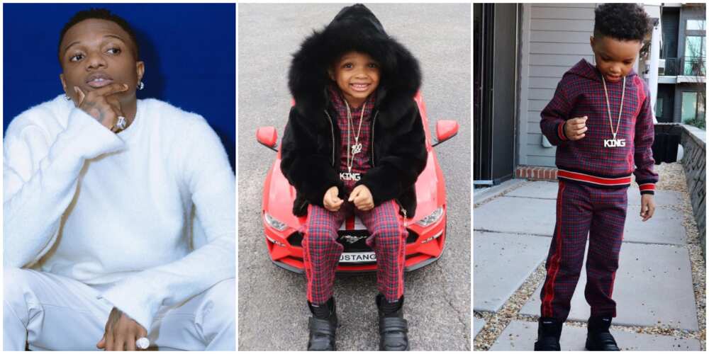 Wizkid's 2nd son Ayo looks all grown up as he celebrates 5th birthday ...