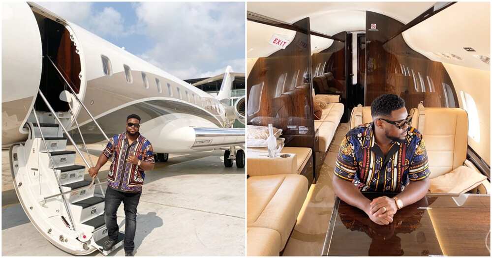 Brand new jet just hopped in! - Davido's brother Adewale says as their family adds to aircraft collection