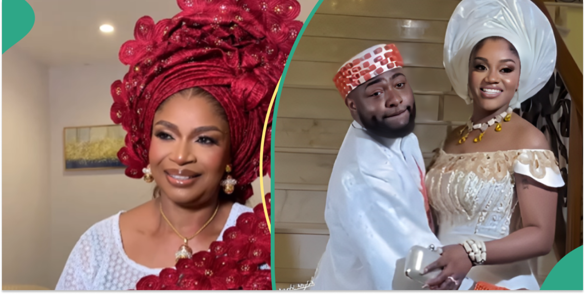 Chivido 2024: Davido's mother-in-law's face stuns many as she trends online