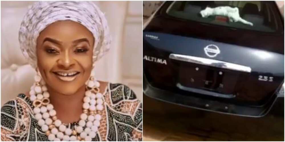 Actress Toyosi Adesanya buys new ride, colleague celebrates her