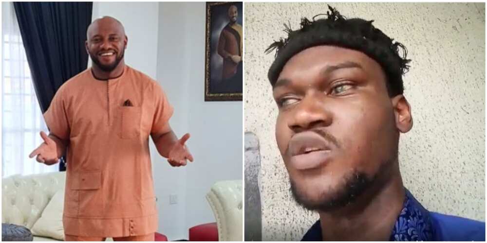 Yul Edochie shares video of blind fan who mimicked his voice