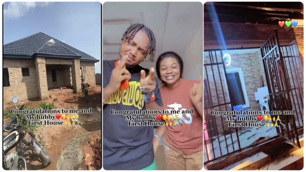 WATCH: Nigerian lady shows the building she built with her husband, shows the beautiful interior