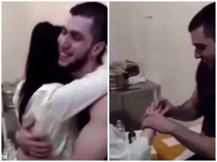 Man proposes to his girlfriend, who is the nurse, by hiding ring in his stomach wound
