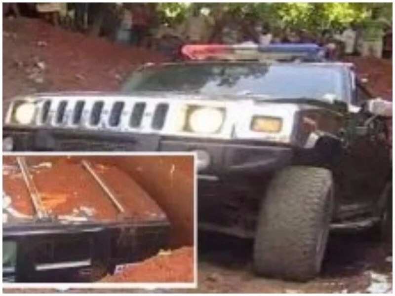 Shock as billionaire buries his mom in Hummer Jeep, splashes the expensive coffin with dollars