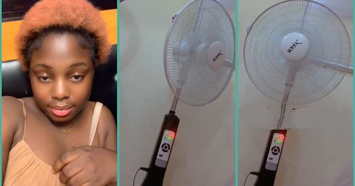 Lady shares ordeal after buying standing fan