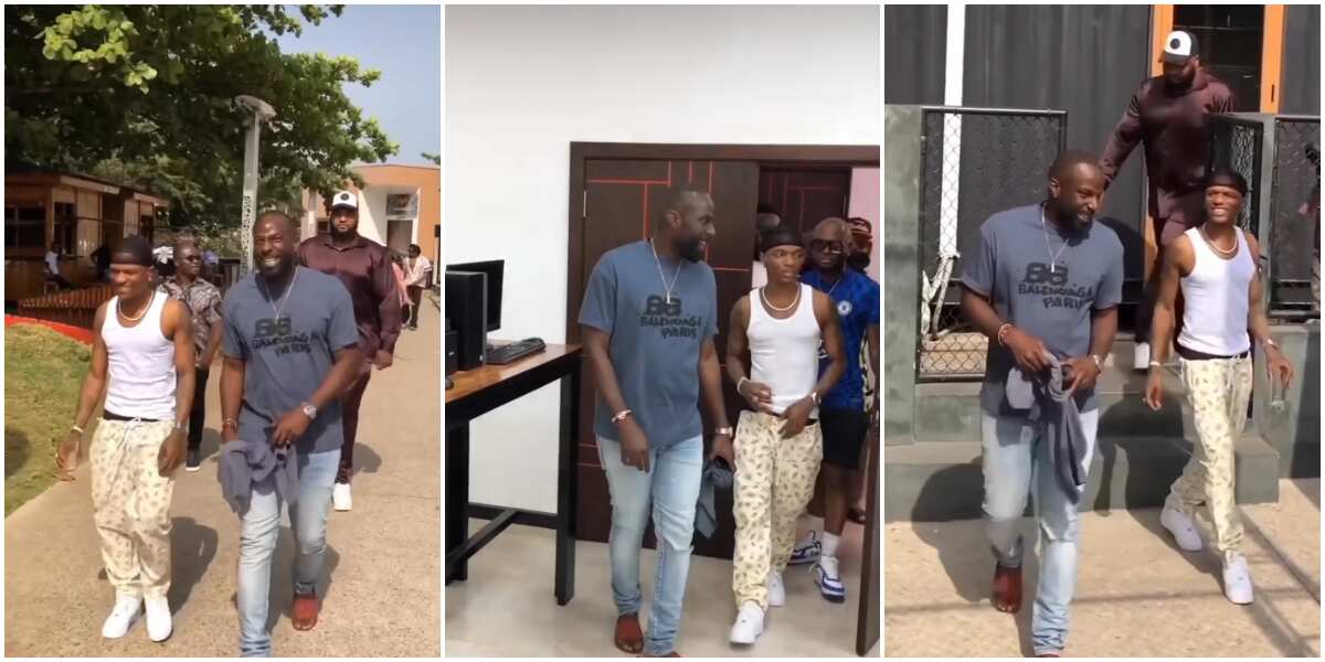 Watch video of Wizkid chilling with son of Benin Republic president as he lands in Cotonou