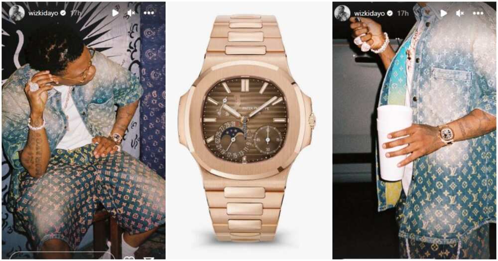 “Big Wiz Doings”: Wizkid Flaunts His Newly Acquired N85.5m Patek ...