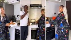 Mercy Aigbe and her hubby serve couple goals as they join Kizz Daniels’ cough dance challenge, see video