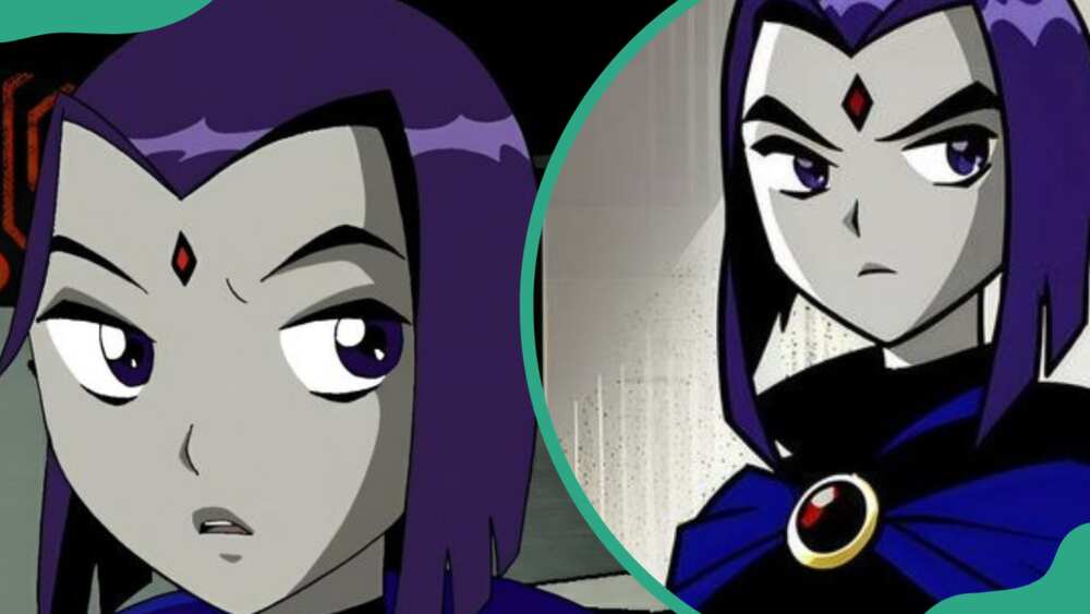Raven the gothic character from Teen Titans