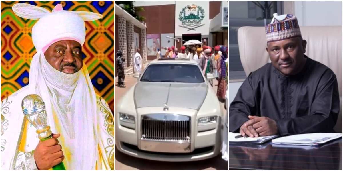 Billionaire reportedly gifts Emir of Kano Rolls Royce, many react as man claims it's 2021 model worth N200m