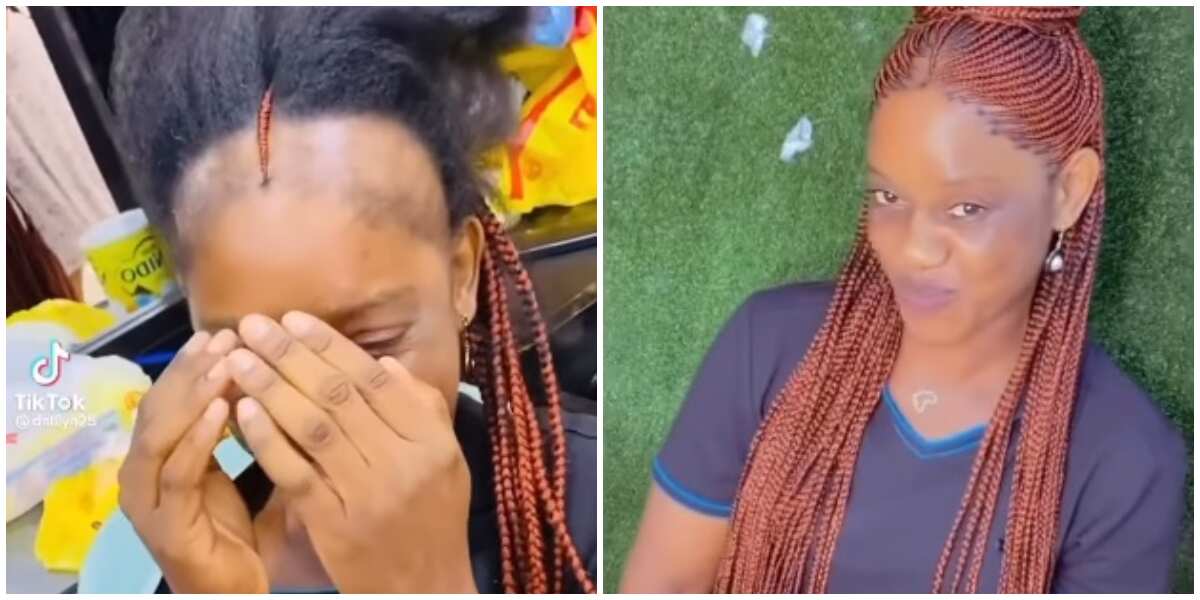 Allow Your Front Hair: Reactions to Video of Lady With No Edges Getting  Braids 