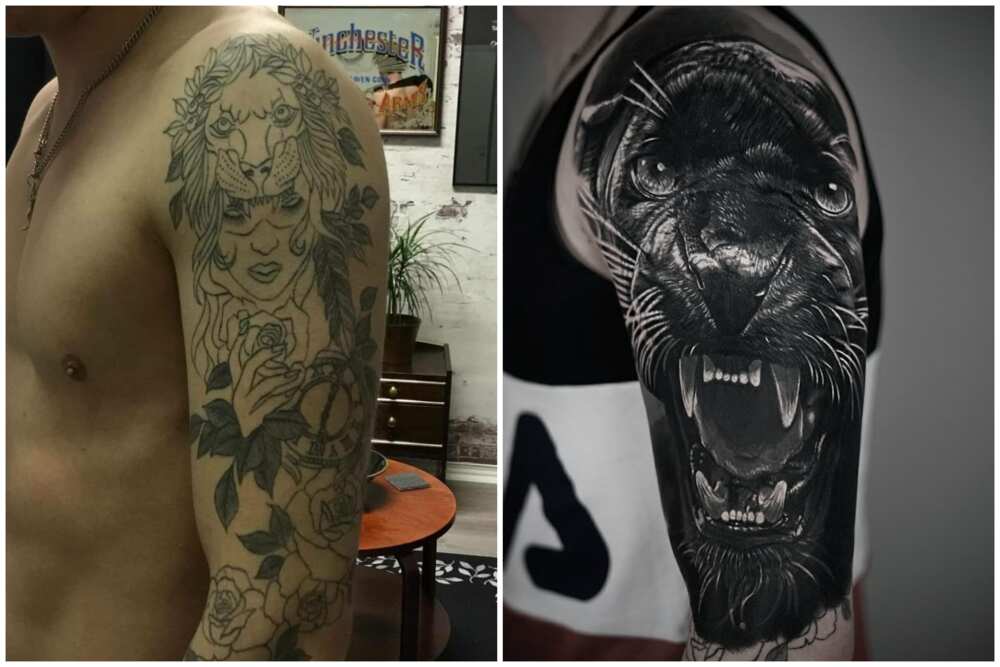 Cover-up tattoo ideas for male