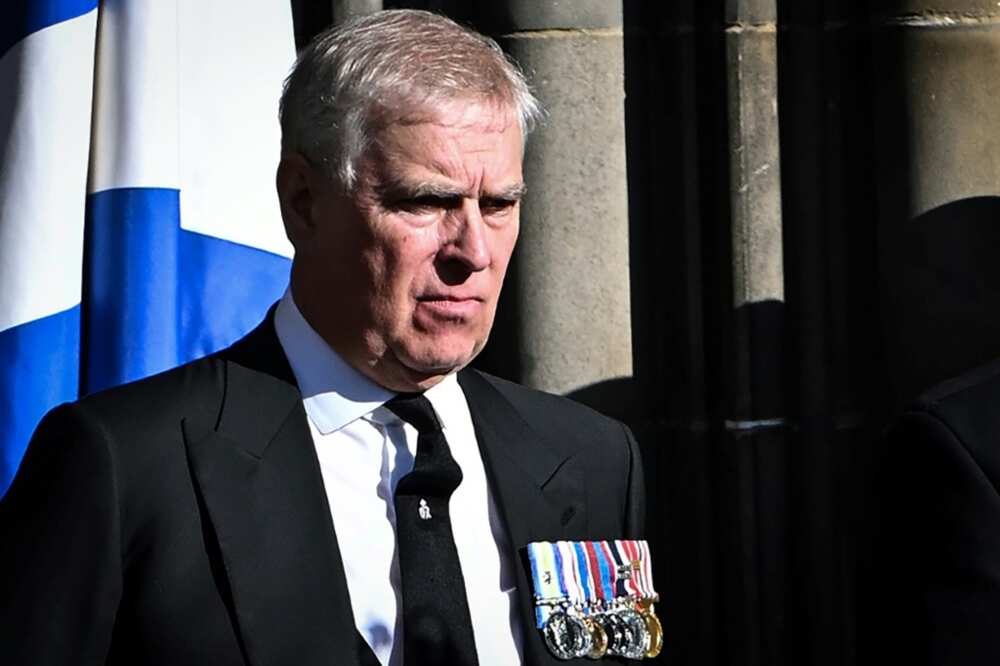 Prince Andrew was heckled in Edinburgh in September as he walked behind his mother's coffin