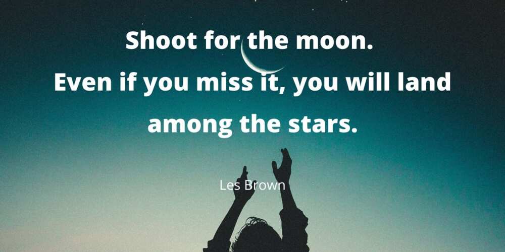 Shoot for the moon quote