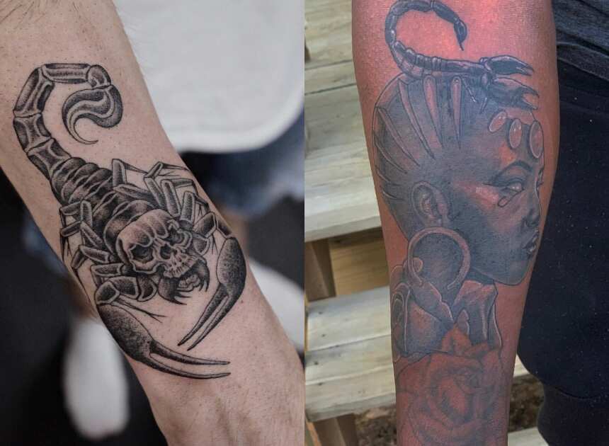 50 scorpion tattoo design ideas for men Legit.ng
