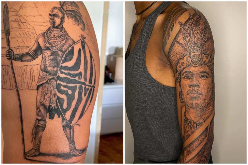 Zulu African tribal tattoos