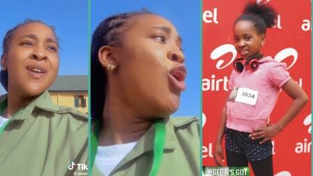 "Small girl of yesterday": Video as Nigeria's Got Talent winner Amarachi Uyanne becomes youth corper