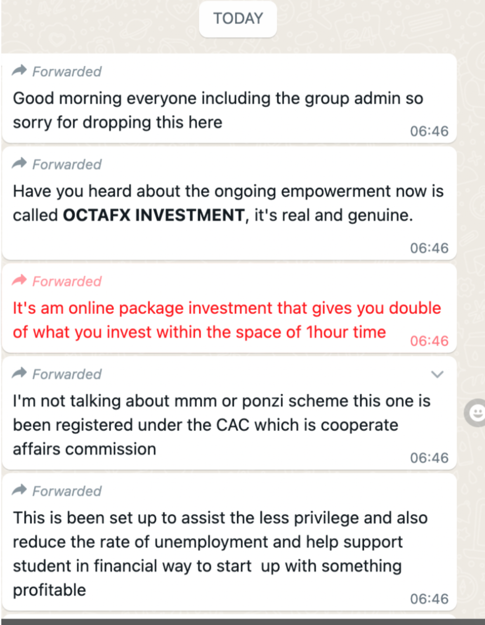 A Rise in Fraudulent Activity: OctaFX Urges Nigerian Clients to Beware of Scammers A Rise in Fraudulent Activity: OctaFX Urges Nigerian Clients to Beware of Scammers