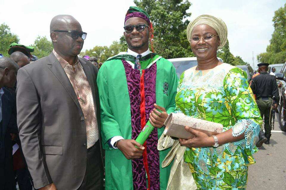 Rogba Fayose with parents