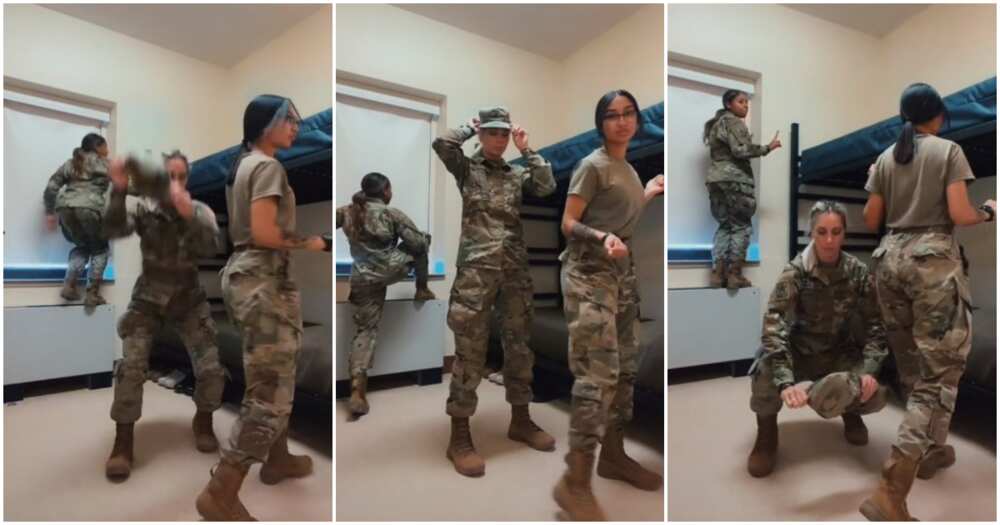 Beautiful female soldiers dance like robots, female soldiers dance video, viral video of female soldiers dancing