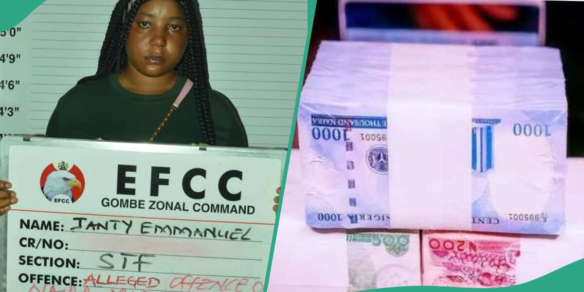 PHOTO: Spraying spree gone as EFCC makes another arrest over naira abuse