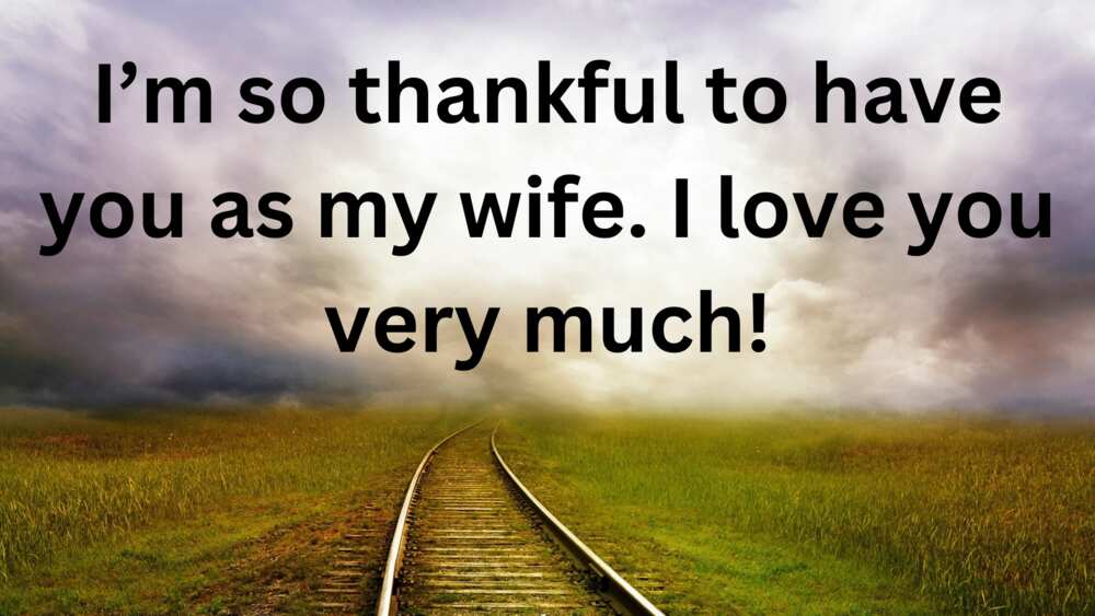 sweet love message for my wife