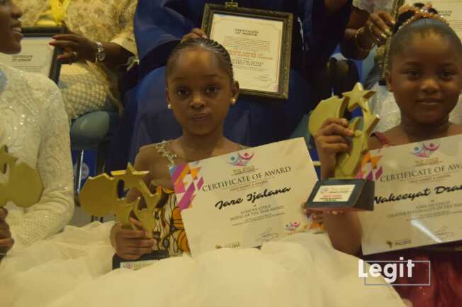 Exclusive: Most Beautiful Girl in the World Jare Ijalana wins African Child Fashion Personality Award in Ghana