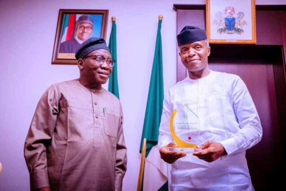 Yemi Osinbajo, Nutrition in Nigeria, Presidential Villa, Award