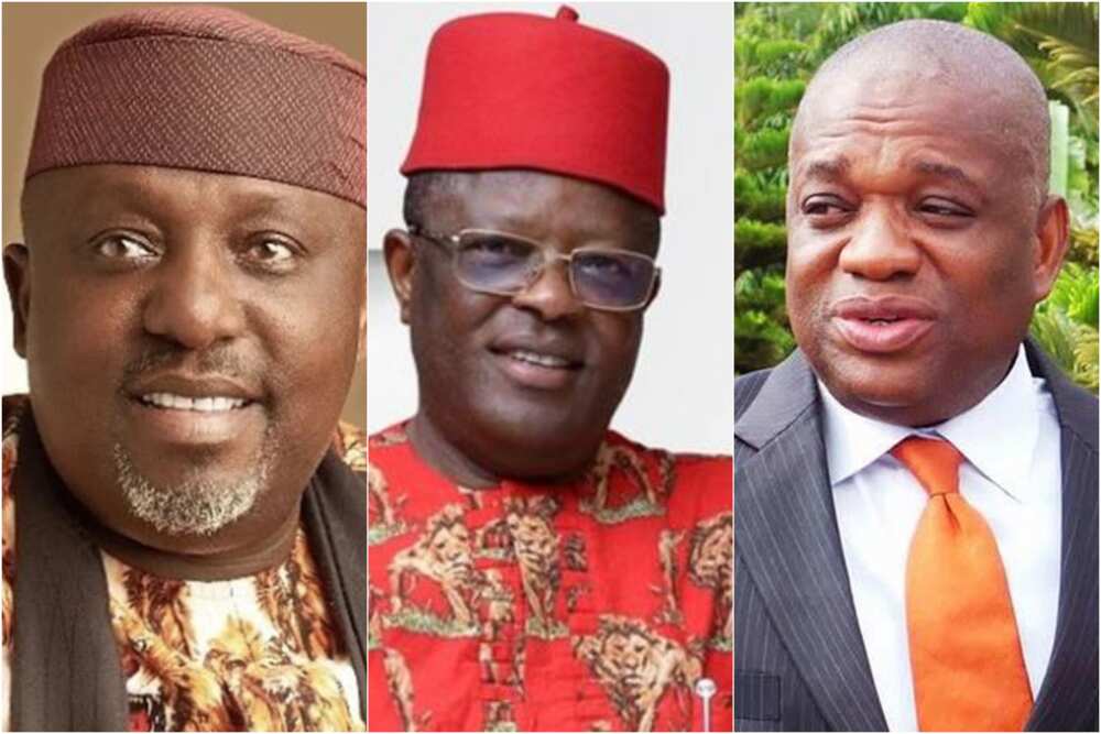 Umahi's defection to APC reportedly angers Igbo leaders as Kalu, Okorocha, others absent at rally