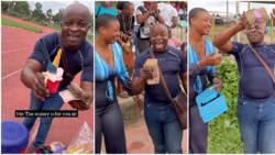 Nigerian lady changes the life of ice cream seller, gifts him N200k cash, man jubilates in heartwarming video