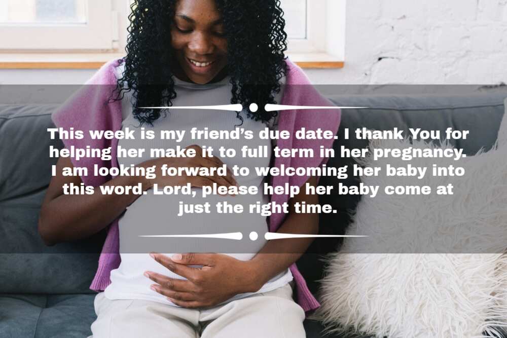praying for your safe delivery and a healthy baby