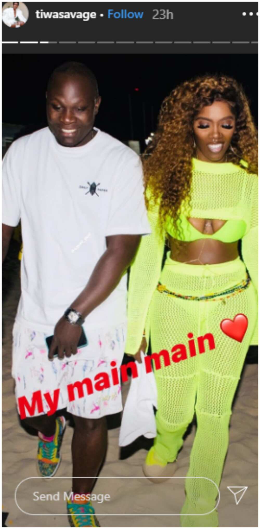 Tiwa Savage and her man