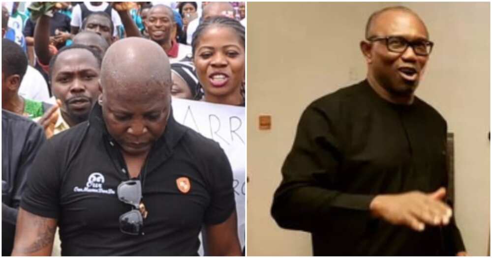 Photos of Peter Obi and Charly Boy