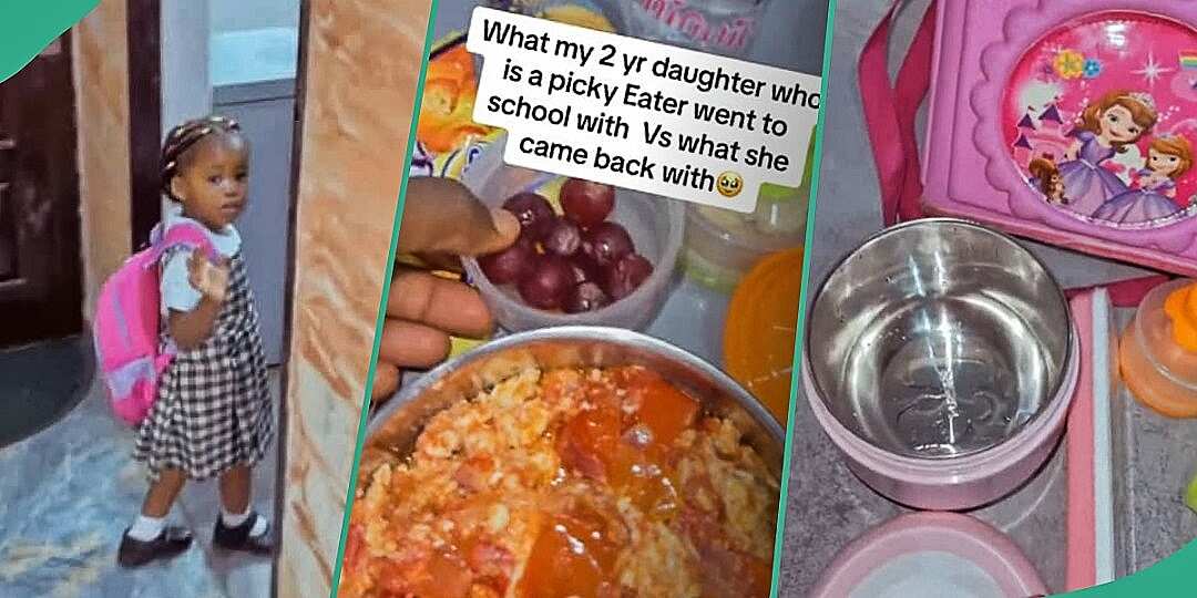Watch video as mum gets confused after opening little daughter's food flask