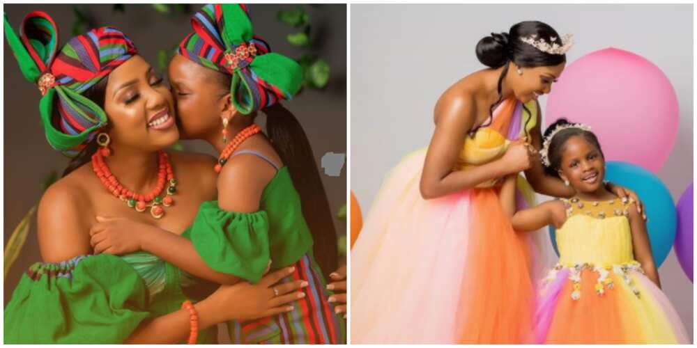 Photos of The Johnsons star Seun Osigbesan and daughter.