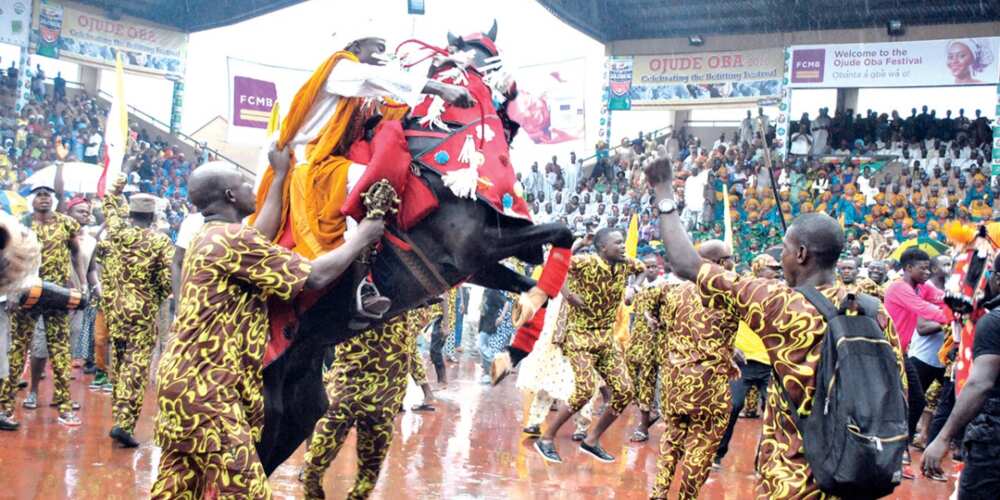 Horse riding during Ojude Oba Festival