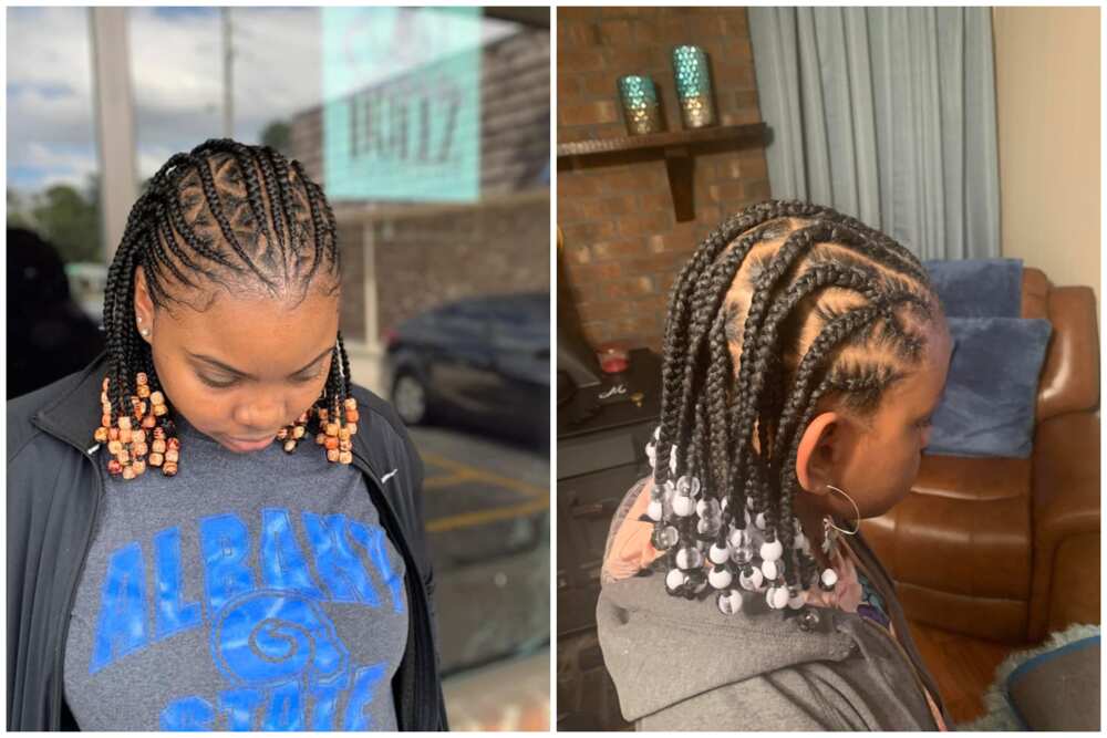 33 awesome short knotless braids with beads ideas to try out 