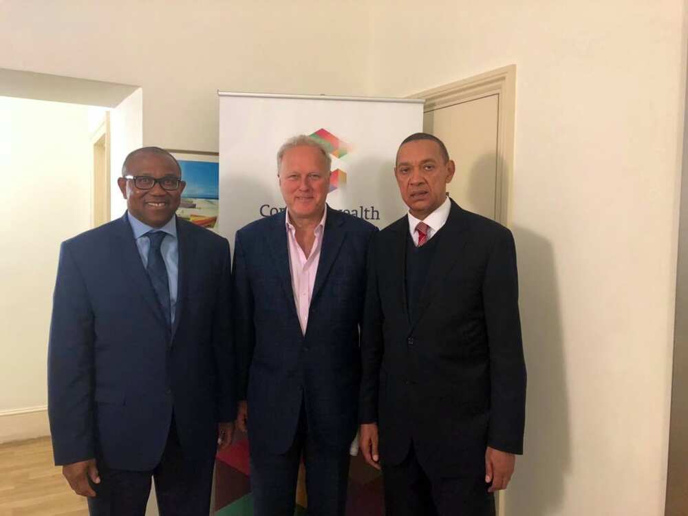 Peter Obi and Ben Bruce also met with chairman of the Commonwealth Enterprise and Investment Council, Lord Marland. Photo credit: Ben Bruce.