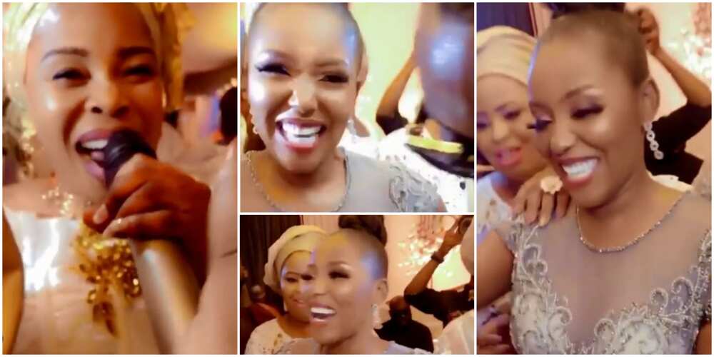 Biola Adebayo’s Wedding: Gospel Singer Tope Alabi Thrills Audience With Her Performance