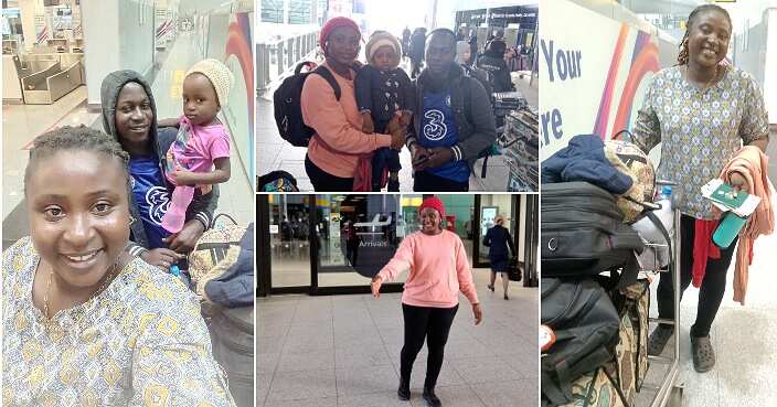 Woman relocates abroad with family