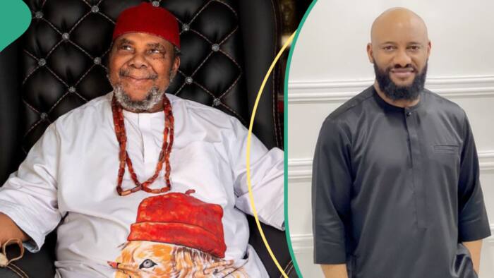 “Him papa no fit talk”: Fans react as Pete Edochie briefly celebrates son Yul’s birthday online